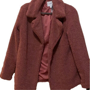 Old Navy Mauve Pink Sherpa Jacket Small S NWT New